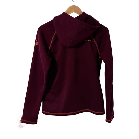 Spider Purple Thermal Fleece Full Zip Layna Hoodie - Picture 5 of 13